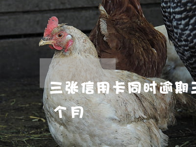 三张信用卡同时逾期(三张信用卡同时逾期一个月)