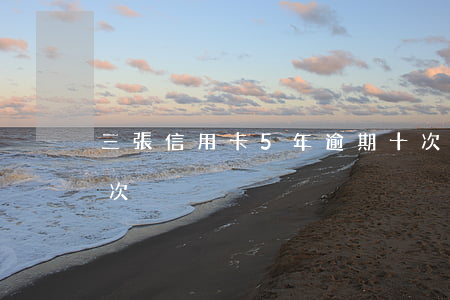 三張信用卡5年逾期十次(信用卡一年逾期三次)
