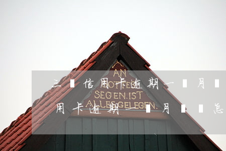 三張信用卡逾期一個月沒還怎么辦-三張信用卡逾期一個月沒還怎么辦呢