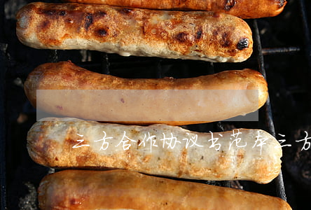 三方合作协议书范本(三方合作合同书样本)