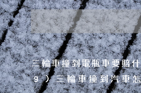 三輪車撞到電瓶車要賠什么錢(電動(dòng)三輪車撞到汽車怎么賠)