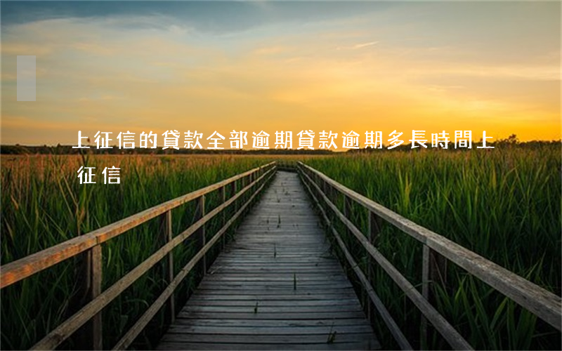 上征信的貸款全部逾期(貸款逾期多長時間上征信)