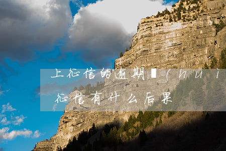 上征信的逾期會(huì)有利息嗎(逾期上征信有什么后果)
