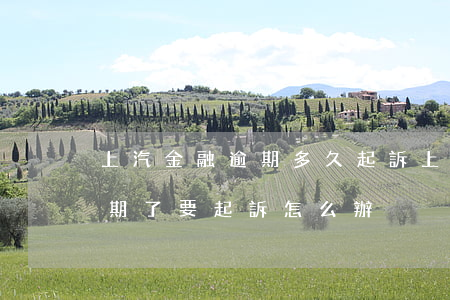上汽金融逾期多久起訴(上汽通用汽車金融逾期了,要起訴怎么辦)