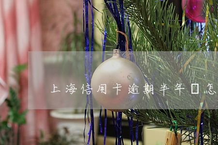上海信用卡逾期半年會怎樣