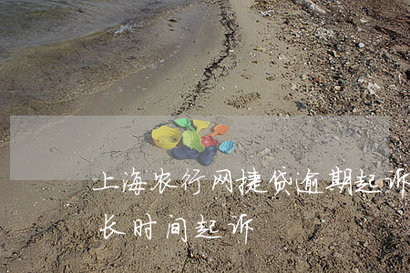 上海农行网捷贷逾期起诉(农行网捷贷逾期多长时间起诉)