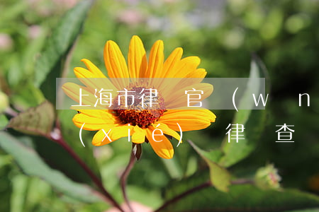 上海市律師官網(wǎng)(上海市律師協(xié)會律師查詢)