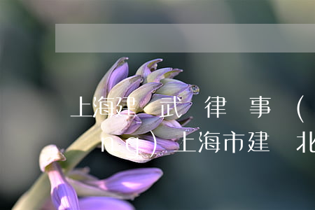 上海建緯(武漢)律師事務(wù)所官網(wǎng)(上海市建緯(北京)律師事務(wù)所)