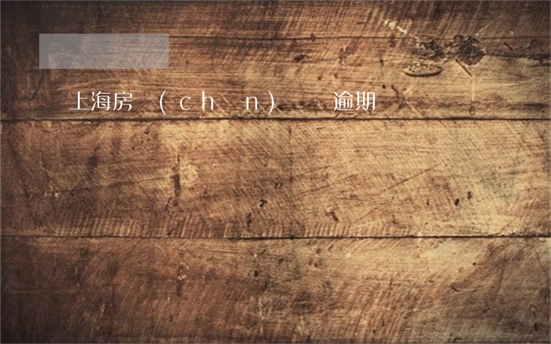上海房產(chǎn)糾紛逾期過戶