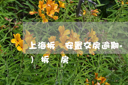 上海拆遷安置交房逾期-上海動(dòng)拆遷房