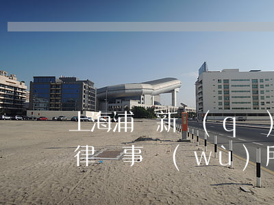 上海浦東新區(qū)律師比較厲害的(上海律師事務(wù)所比較好)