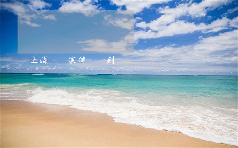 上海盜竊案律師緩刑