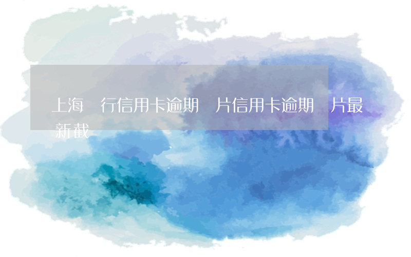 上海銀行信用卡逾期圖片(信用卡逾期圖片最新 截圖)