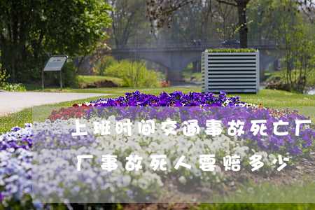 上班时间交通事故死亡厂子应该赔多少钱?(工厂事故死人要赔多少)
