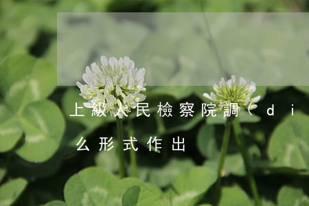 上級人民檢察院調(diào)用決定以什么形式作出