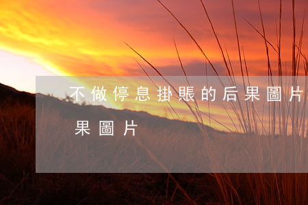不做停息掛賬的后果圖片(不做停息掛賬的后果圖片)