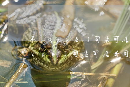不學(xué)司法可以考司法證嗎(不學(xué)司法可以考司法證嗎)