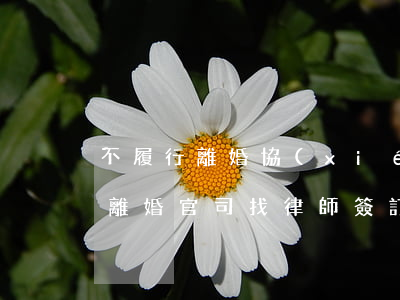 不履行離婚協(xié)議請律師費用誰出(離婚官司找律師簽訂的協(xié)議)