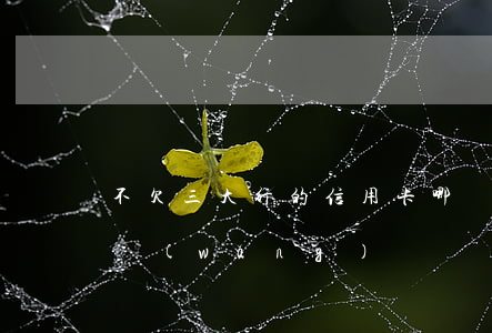 不欠三大行的信用卡 哪個銀行的信用卡不看網(wǎng)貸