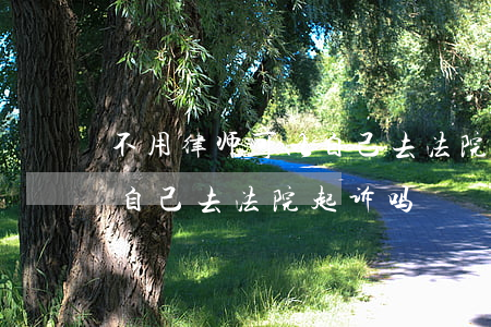 不用律师可以自己去法院起诉吗(不用律师能自己去法院起诉吗)