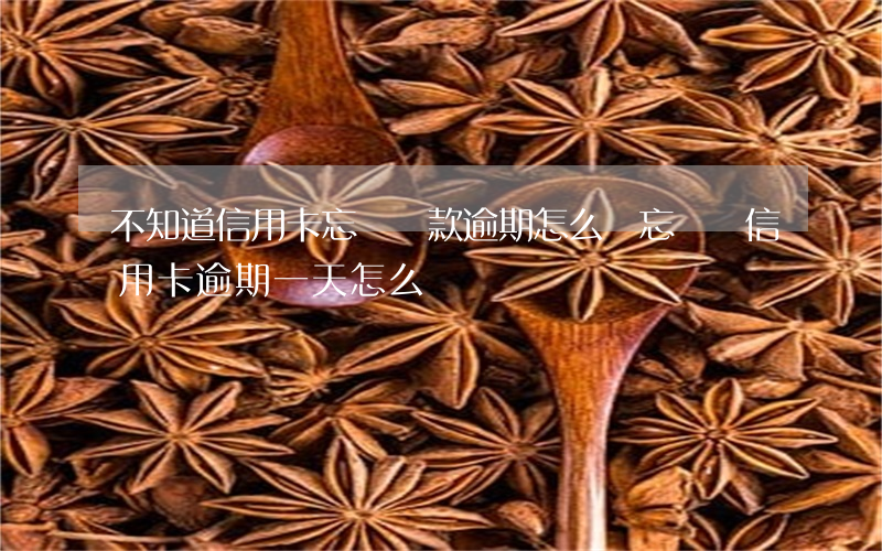 不知道信用卡忘記還款逾期怎么辦(忘記還信用卡逾期一天怎么辦)