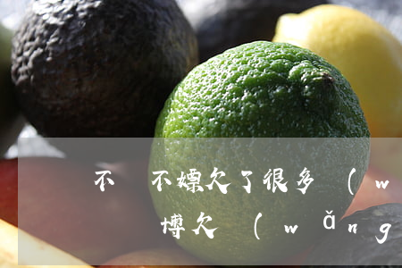 不賭不嫖欠了很多網(wǎng)貸(為什么會賭博欠網(wǎng)貸)