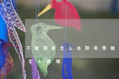 不起訴后怎么去取駕照(檢察院不起訴駕駛證怎么處理)