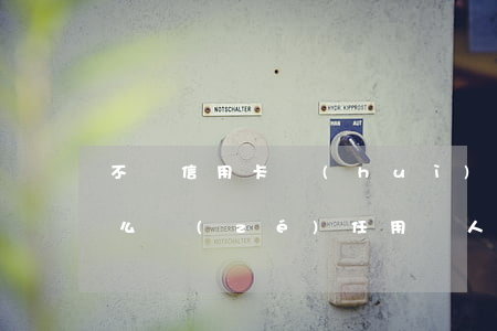 不還信用卡會(huì)承擔(dān)什么責(zé)任(用別人信用卡不還要承擔(dān)什么責(zé)任)