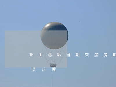 业主起诉逾期交房(房地产商逾期交房多久可以起诉)