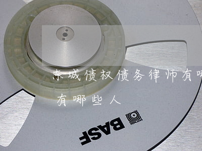 东城债权债务律师有哪些(东城债权债务律师有哪些人)
