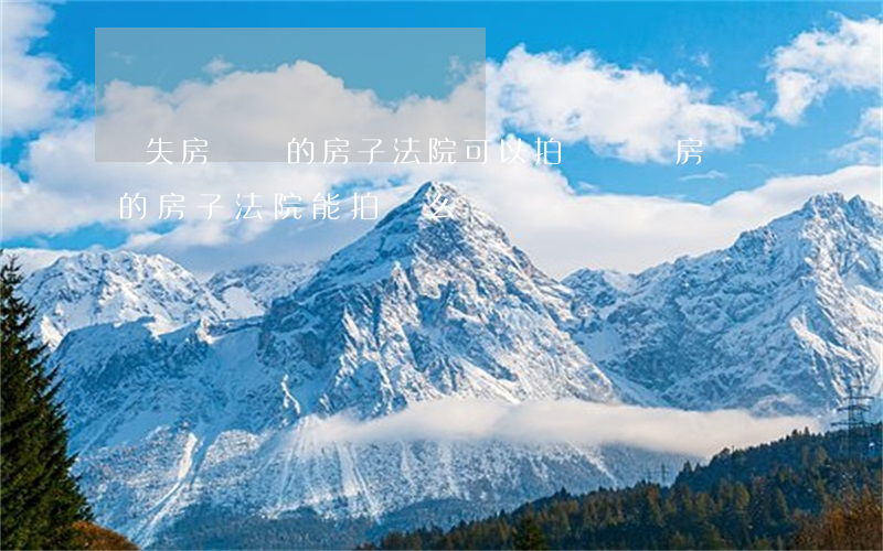 丟失房產證的房子法院可以拍賣嗎(沒房產證的房子法院能拍賣么)