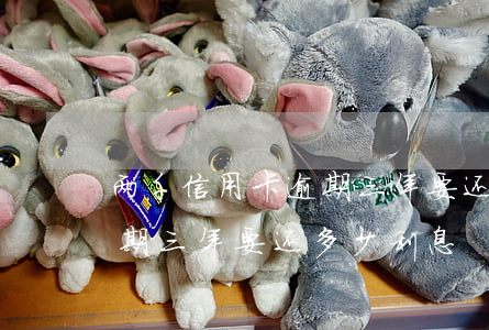 两千信用卡逾期三年要还多少(两千信用卡逾期三年要还多少利息)