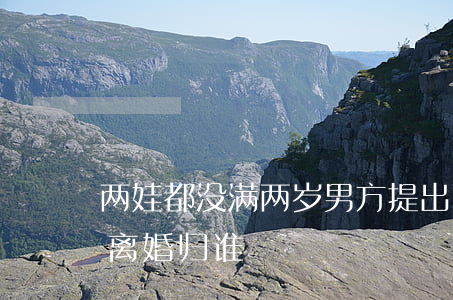 两娃都没满两岁男方提出离婚(宝宝不满两岁离婚归谁)