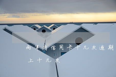两年内信用卡十几次逾期(信用卡逾期一次被上十几次)