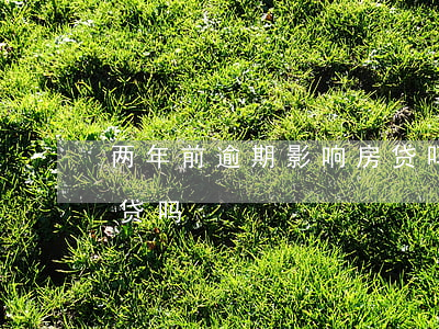 两年前逾期影响房贷吗(两年前的逾期影响房贷吗)