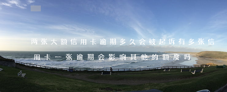 两张大额信用卡逾期多久会被起诉(有多张信用卡一张逾期会影响其他的额度吗?)