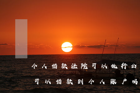 个人借款法院可以执行公司账户吗(公司账户可以借款到个人账户吗?)