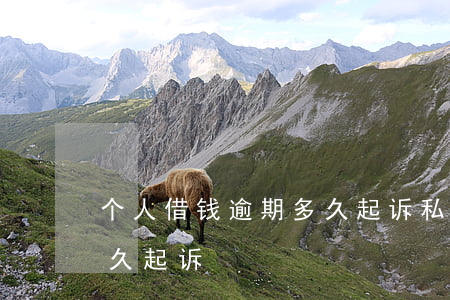 个人借钱逾期多久起诉(私人借钱出去逾期多久起诉)