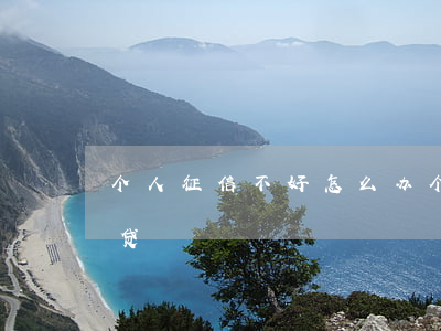 个人征信不好怎么办(个人征信不好怎么办房贷)
