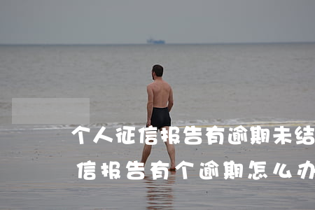 个人征信报告有逾期未结怎么处理-个人征信报告有个逾期怎么办