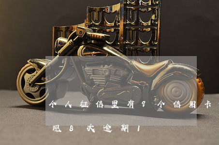 个人征信里有9个信用卡逾期(个人征信里出现8次逾期1)