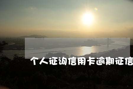 个人征询信用卡逾期(征信逾期办理信用卡)