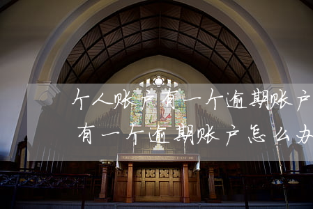 个人账户有一个逾期账户怎么办-个人账户有一个逾期账户怎么办理
