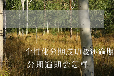 个性化分期成功要还逾期的违约金吗（个性化分期逾期会怎样）