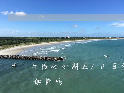个性化分期还10百分(个性化分期还款有手续费吗)