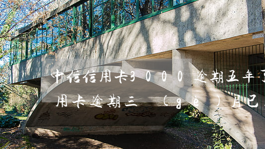 中信信用卡3000逾期五年了（中信銀行信用卡逾期三個(gè)月已上訴）