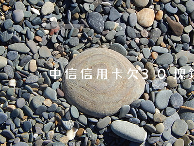 中信信用卡欠30塊錢逾期8天-