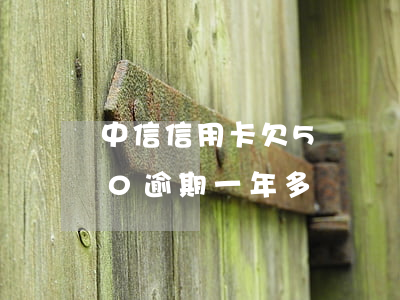 中信信用卡欠5萬沒還-中信信用卡5000逾期一年多沒還會怎么樣???