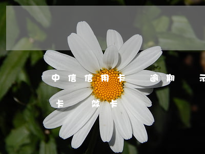 中信信用卡沒逾期顯示無效卡 中信銀行信用卡 無效卡