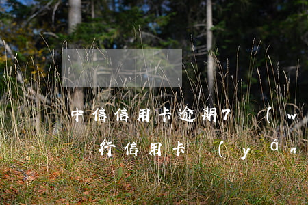 中信信用卡逾期7萬(wàn)被起訴(中信銀行信用卡嚴(yán)重逾期被起訴了嚴(yán)重嗎)